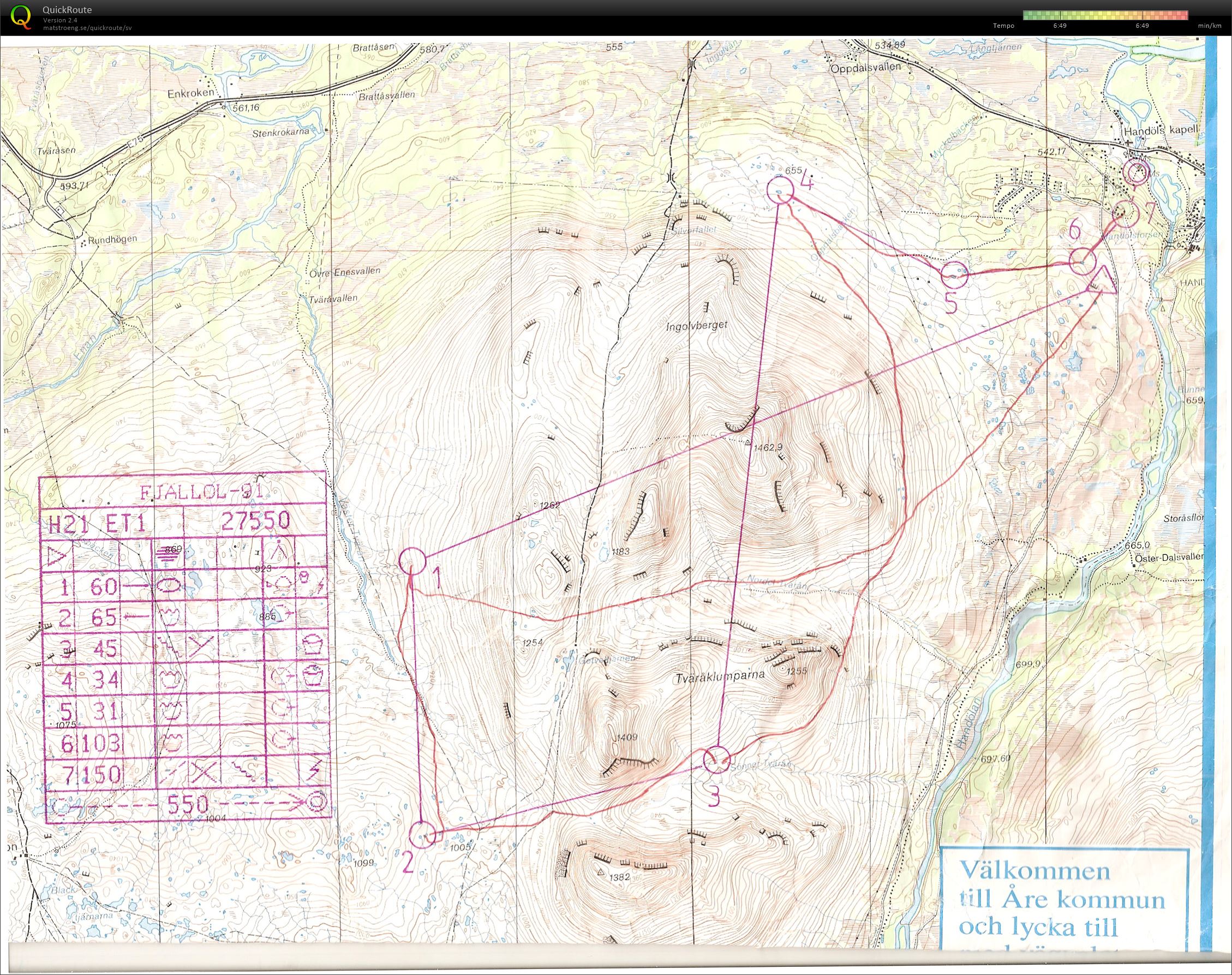 Fjällorienteringen E1 (1991-07-15)