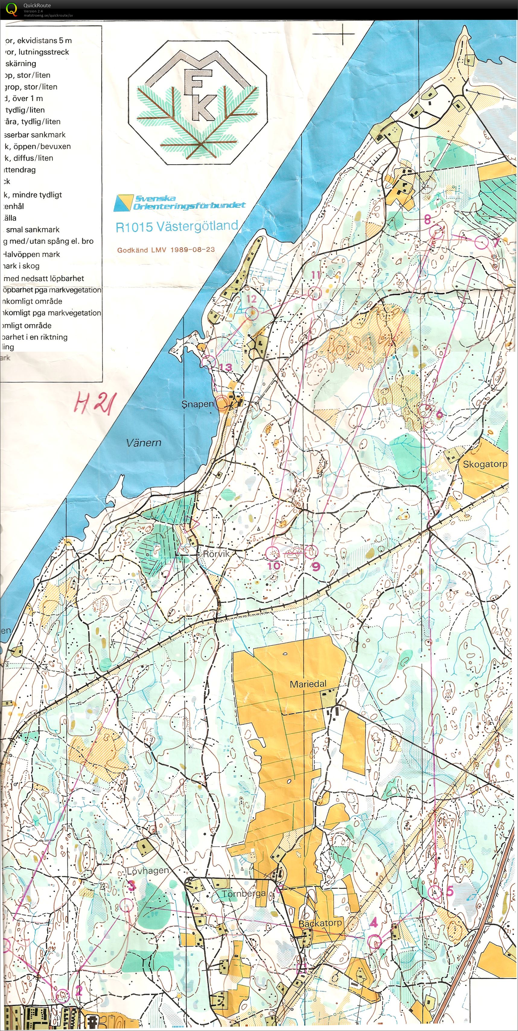 Skaraborgsmästerskap Natt (29/09/1989)