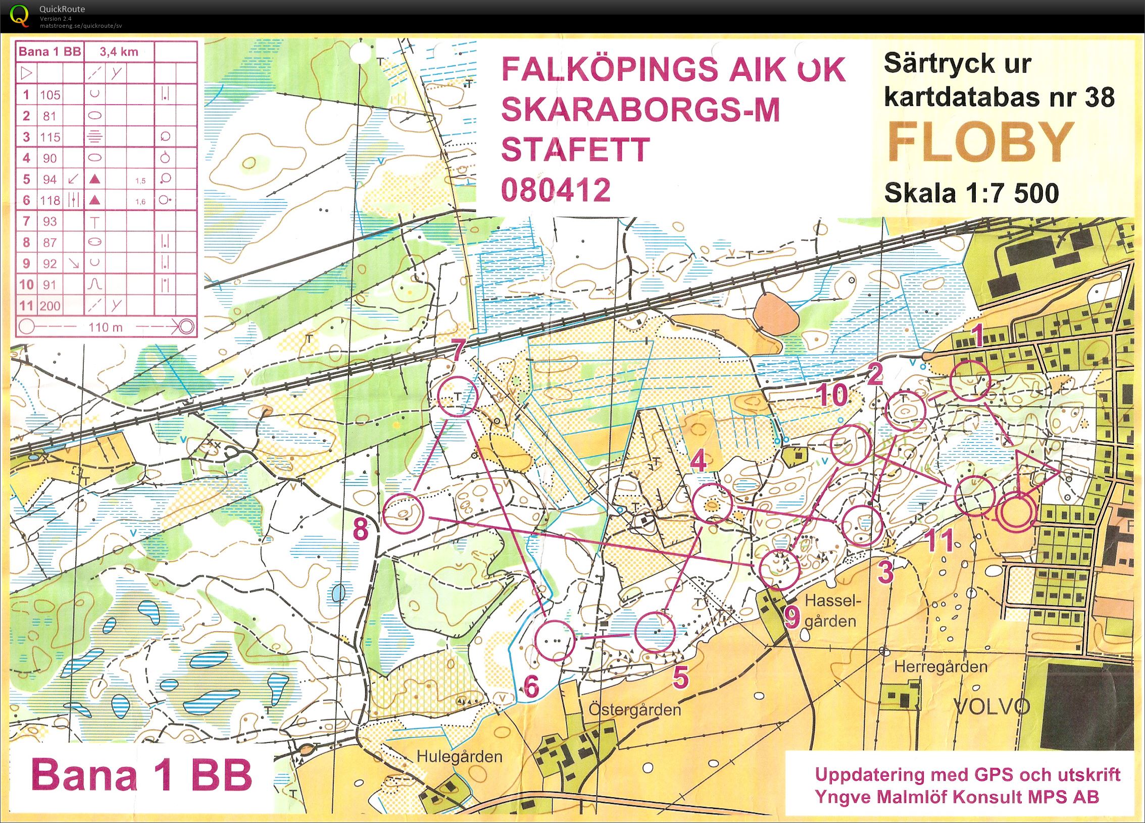 Skaraborgsmästerskap stafett (2008-04-12)